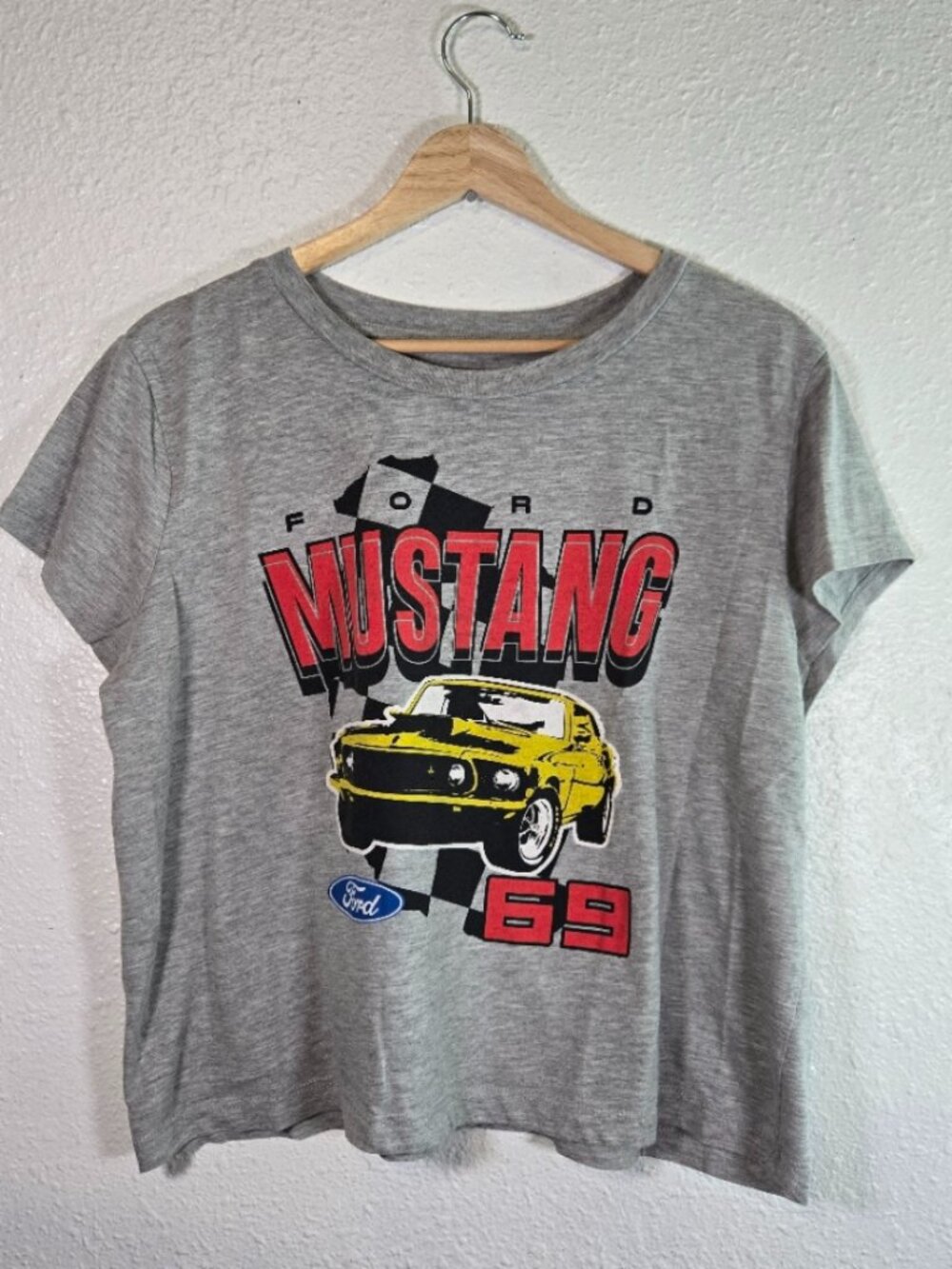 Cropped '69 Ford Mustang Graphic Tee